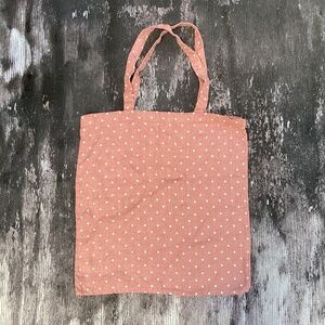 NEW not perfect linen tote bag POLKA DOTS